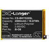 Battery for VIVO Y52s B-O8 3.85V Li-Polymer 4900mAh / 18.87Wh