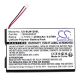 Battery for Bosch GLM150-27C 1 600 A00 E0F, 1600A00E0F 3.7V Li-Polymer 2450mAh /