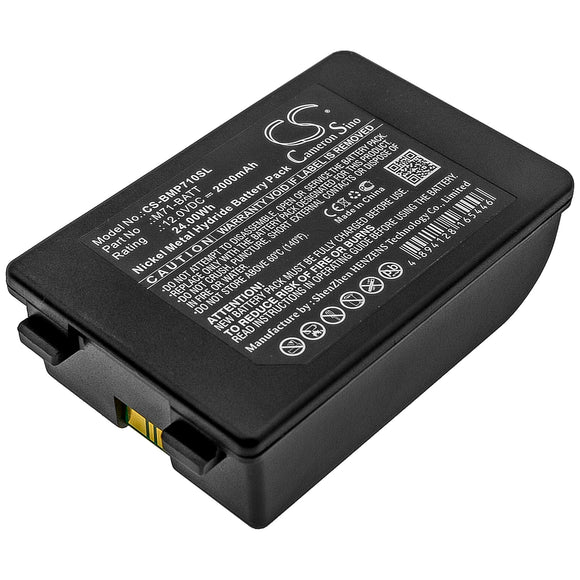 Battery for Brady BMP71 M71-BATT 12.0V Ni-MH 2000mAh / 24.00Wh