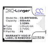 Battery for Brondi Amico Mio plus C F6 3.7V Li-ion 950mAh / 3.52Wh