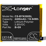 Battery for VIVO Nex 3S 5G B-G9 3.85V Li-Polymer 4400mAh / 16.94Wh