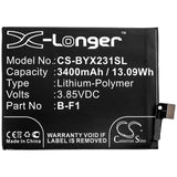 Battery for VIVO V1816 B-F1 3.85V Li-Polymer 3400mAh / 13.09Wh