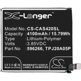 Battery for CATERPILLAR CAT S32 596266, TPJ20A05P 3.85V Li-Polymer 4100mAh / 15