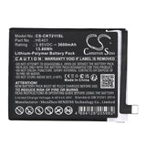 Battery for Cricket Splendor HE401 3.85V Li-Polymer 3600mAh / 13.86Wh