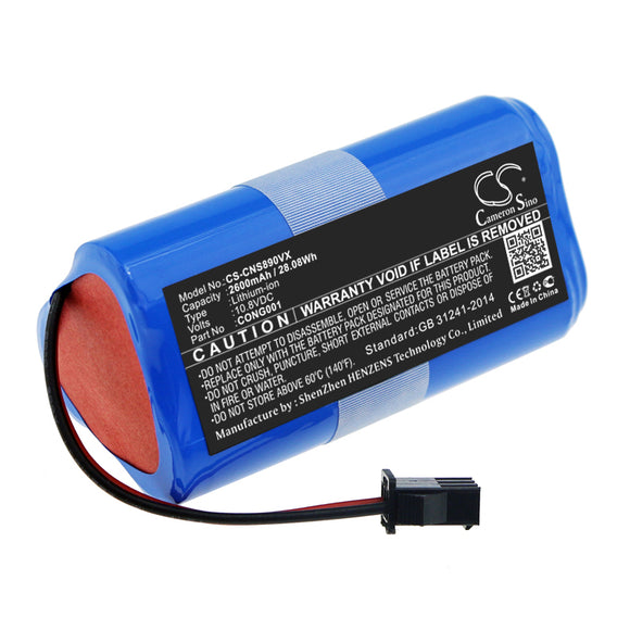 Battery for CECOTEC CONGA Wet CONG0001 10.8V Li-ion 2600mAh / 28.08Wh