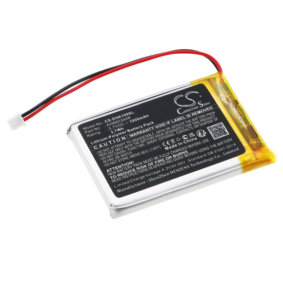 Battery for Divoom Aurabulb AHB603448 3.7V Li-Polymer 1000mAh / 3.7Wh