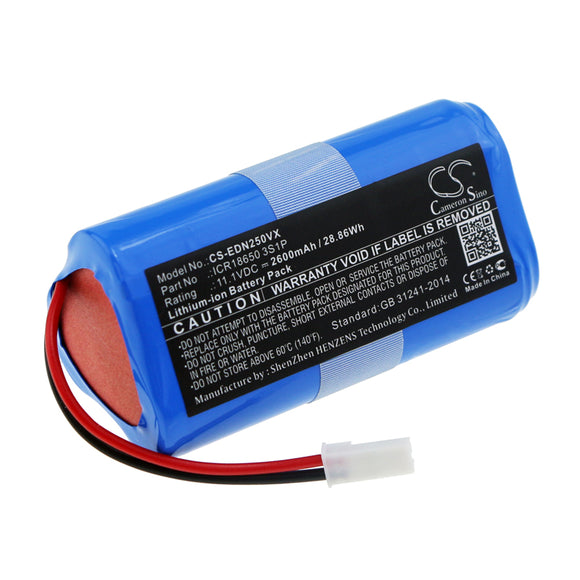 Battery for Ecovacs ML009 ICR18650 3S1P 11.1V Li-ion 2600mAh / 28.86Wh