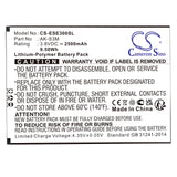 Battery for Emporia Supereasy AK-S3M 3.8V Li-Polymer 2500mAh / 9.50Wh