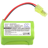 Battery for Euro Pro V2700Z C-XB2700, XB2700 4.8V Ni-MH 1600mAh / 7.68Wh