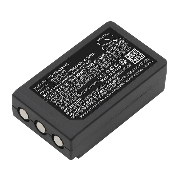 Battery for HBC Patrol S BA202060 2.4V Ni-MH 2000mAh / 4.80Wh