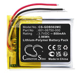 Battery for GoPro Hero 5 Session 601-06750-000, 601-06750-101, 601-10257-000 3.7