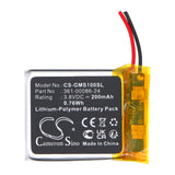 Battery for Garmin Instinct Solar GPS 361-00086-24 3.8V Li-Polymer 200mAh / 0.76