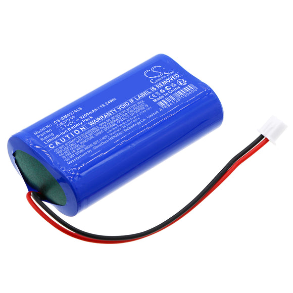 Battery for Gama Sonic 101822 GS37V40 3.7V Li-ion 5200mAh / 19.24Wh