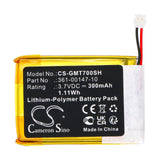 Battery for Garmin Tactix 7 361-00147-10 3.7V Li-Polymer 300mAh / 1.11Wh