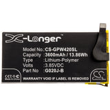Battery for Google Pixel 4 XL G020J-B 3.85V Li-Polymer 3600mAh / 13.86Wh