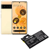 Battery for Google Pixel 6 Pro G63QN 3.85V Li-Polymer 4900mAh / 18.87Wh
