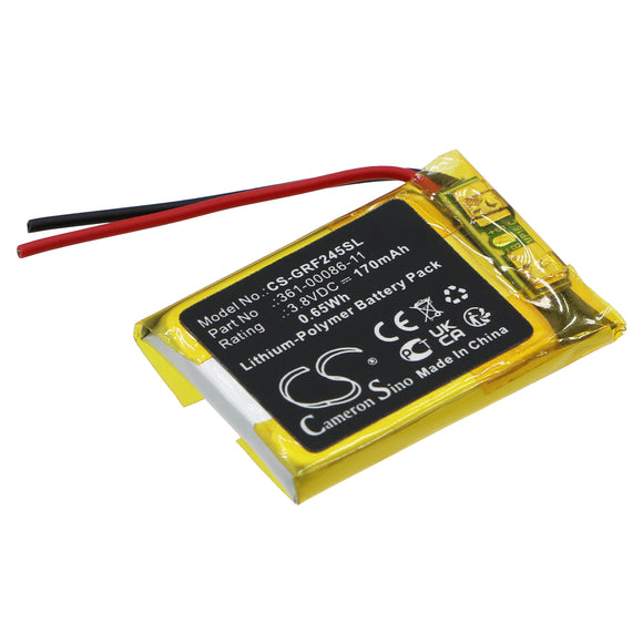 Battery for Garmin Forerunner 245 Music 361-00086-11 3.8V Li-Polymer 170mAh / 0