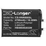 Battery for Honor 80 SE HB486492EGW 3.89V Li-Polymer 4700mAh / 18.28Wh