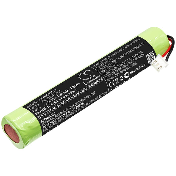 Battery for Brush Cleaner Mop 3.6V Ni-MH 2000mAh / 7.20Wh