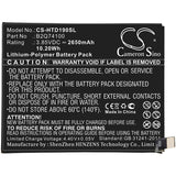 Battery for HTC Desire 19S B2Q74100 3.85V Li-Polymer 2650mAh / 10.20Wh