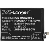 Battery for Huawei FRL-AN00a HB486686ECW 3.85V Li-Polymer 4000mAh / 15.40Wh