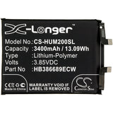 Battery for Huawei TNY-TL00 HB386689ECW 3.85V Li-Polymer 3400mAh / 13.09Wh