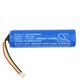 Battery for Honeywell HH492 3008-4418-001, BAT-492 3.7V Li-ion 3400mAh / 12.58Wh