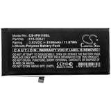 Battery for Apple iPhone 11 616-00641 3.83V Li-Polymer 3100mAh / 11.87Wh