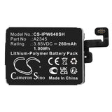 Battery for Apple Watch Series S6 40mm A2345 3.85V Li-Polymer 260mAh / 1.00Wh