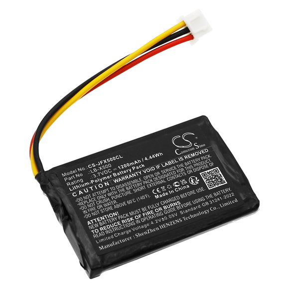 Battery for Jetfon X500 LB-X500 3.7V Li-Polymer 1200mAh / 4.44Wh