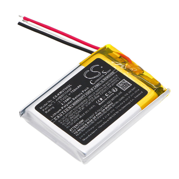 Battery for KEF Mu7 AHB603040P 3.7V Li-Polymer 750mAh / 2.78Wh