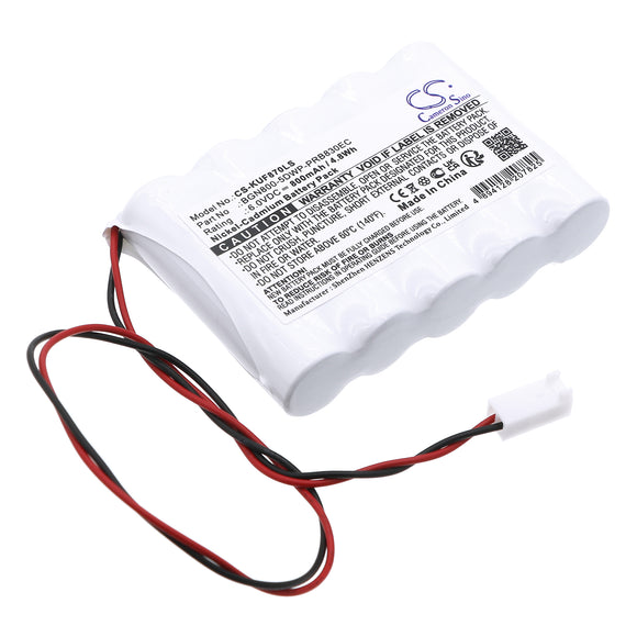 Battery for Kaufel 11110 BGN800-5DWP-PRB830EC 6.0V Ni-CD 800mAh / 4.8Wh