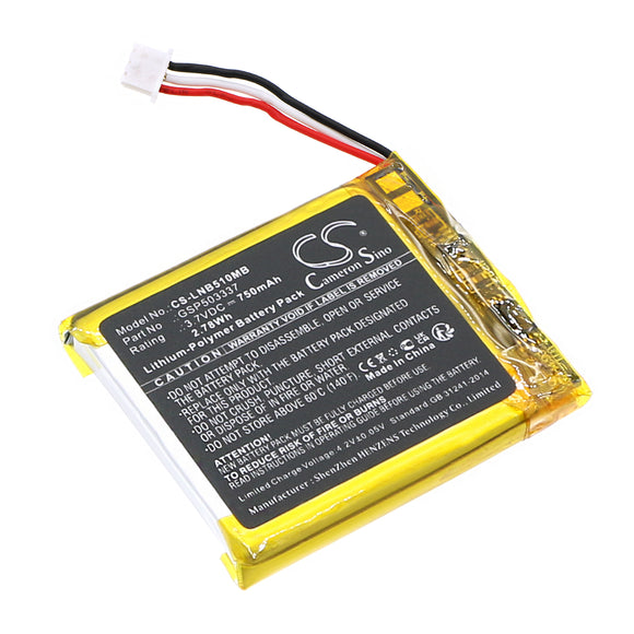 Battery for Taktark VM603 3.7V Li-Polymer 750mAh / 2.78Wh