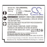 Battery for Lectrosonics SSM Bodypack Transmitter LB-50 3.7V Li-ion 750mAh / 2.
