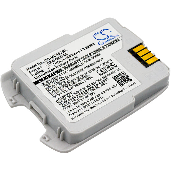 Battery for Motorola CS4070 82-97300-02, BTRY-CS40EAB00-04 3.7V Li-ion 950mAh / 