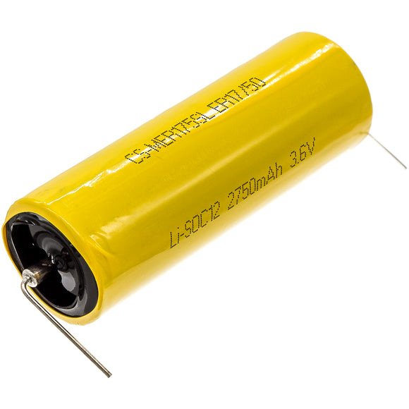Battery for Maxell ER17-50 3.6V Li-SOCl2 2750mAh / 9.90Wh