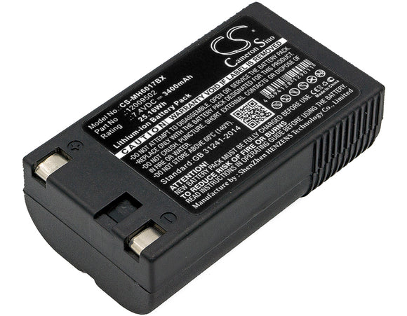 Battery for Monarch 6032 12009502 7.4V Li-ion 3400mAh / 25.16Wh