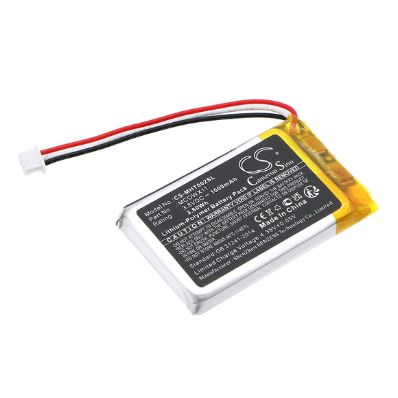 Battery for Microsoft TLL-00002 MCOWX11 3.8V Li-Polymer 1000mAh / 3.80Wh
