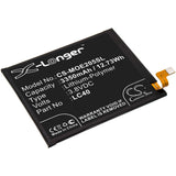 Battery for Motorola Moto E7 LC40 3.8V Li-Polymer 3350mAh / 12.73Wh