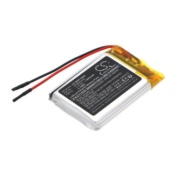 Battery for Monster MNPUCK AHB803040 3.7V Li-Polymer 1000mAh / 3.70Wh