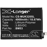Battery for Xiaomi M2007J3SY BM53 3.85V Li-Polymer 4900mAh / 18.87Wh