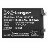 Battery for Redmi K50 5G BM5F 3.87V Li-Polymer 5400mAh / 20.90Wh