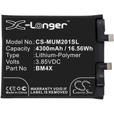 Battery for Xiaomi M2011K2G BM4X 3.85V Li-Polymer 4300mAh / 16.56Wh