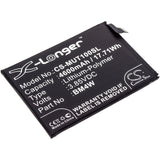Battery for Redmi M2007J17C BM4W 3.85V Li-Polymer 4600mAh / 17.71Wh