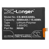 Battery for Motorola Moto E22 2022 NH40, SB18D48255 3.85V Li-Polymer 4000mAh / 