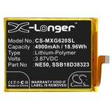Battery for Motorola PAU70015IN NE50, SSB18D38323 3.87V Li-Polymer 4900mAh / 18