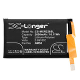 Battery for Motorola Razr 2022 NM50, SB18D44719 3.89V Li-Polymer 2600mAh / 10.1