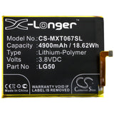 Battery for Motorola XT2067 LG50 3.8V Li-Polymer 4900mAh / 18.62Wh