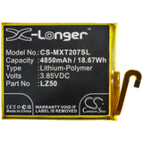 Battery for Motorola moto G100 LZ50, SB18C74374 3.85V Li-Polymer 4850mAh / 18.6