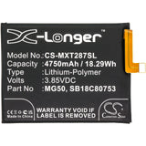 Battery for Motorola XT2087-2 MG50, SB18C80753 3.85V Li-Polymer 4750mAh / 18.29